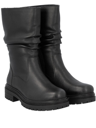 Kozaki Rieker Y3164-00 czarne, wełna polarowa, tęgość G 1/2