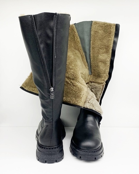 Rieker kozaki z futrem