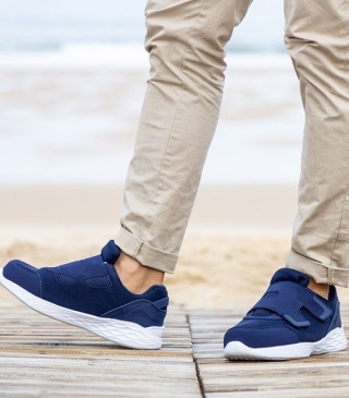 Podowell Verano granatowe Sportowe buty na wysokie podbicie największa tęgość W+