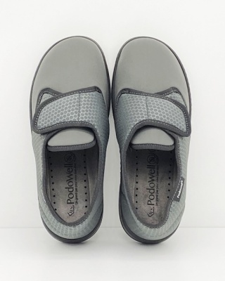 Buty terapeutyczne Podowell Aldo 02 szare, strecz, tęgość M