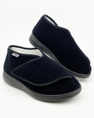 Buty ortopedyczne męskie Dr Orto 071M001 czarne, szerokie, duża tęgość K