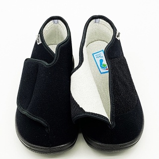 Buty ortopedyczne męskie Dr Orto 071M001 czarne, szerokie, duża tęgość K