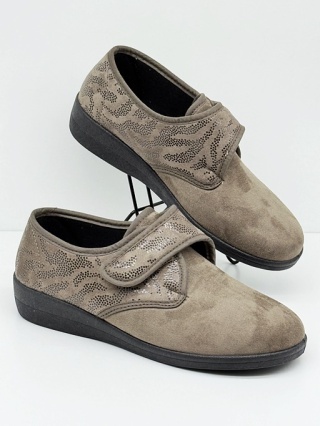 Półbuty streczowe COMFOOTY 28800 beżowe, tęgość K