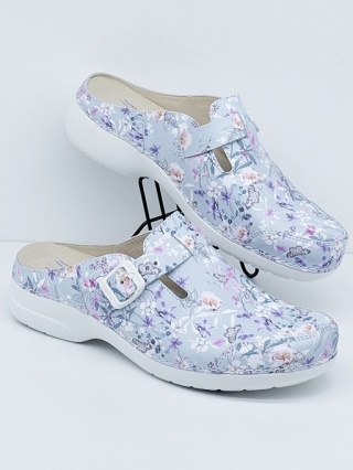 Profesionalne damskie chodaki medyczne Nursing Care NORUEGA multikolor, średnia tęgość G-H