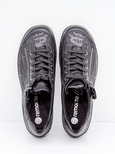 Remonte R1402-00 czarne damskie półbuty, tęgość G