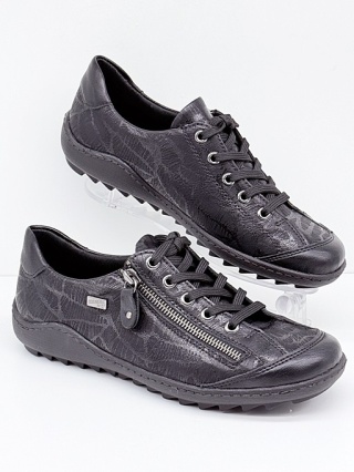 Remonte R1402-00 czarne damskie półbuty, tęgość G