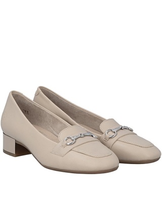 Rieker 43454-62 beżowe damskie czółenka, średnia tęgość H