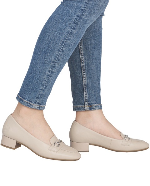 Rieker beżowe czółenka