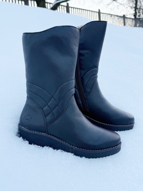 Rieker kozaki na koturnie