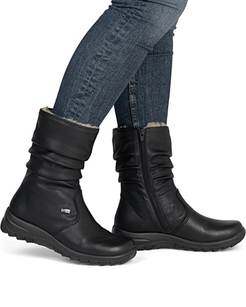 czarne Kozaki Rieker