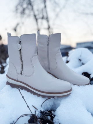 Skórzane botki damskie Remonte R8482-60, tęgość G 1/2