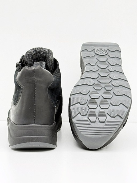 Solidus Mia 43005-01144 czarne buty na szeroką i tęgą stopę, tęgość M regulowana