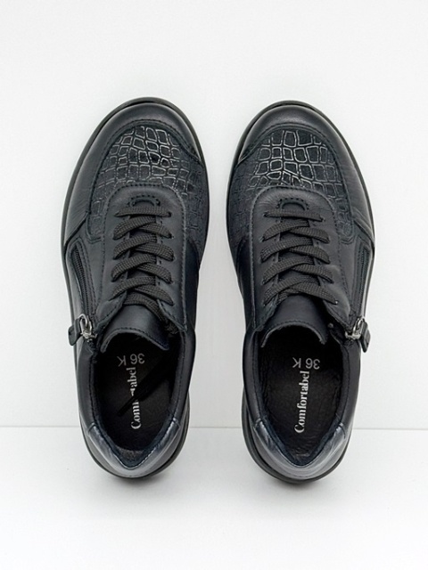 Szerokie buty damskie Comfortabel 951310-01 czarne, tęgość K