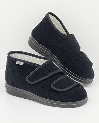 Dr Orto 986M003 czarne męskie buty zdrowotne, stopa cukrzycowa, szerokie, tęgość K