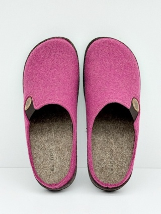 Szerokie papcie damskie Befado 155D186 różowe, tęgość K