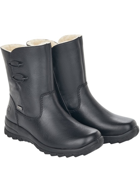 czarne botki poszerzane w łydce