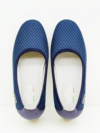 18X1538 Fly Flot buty damskie na koturnie niebieskie, tęgość K