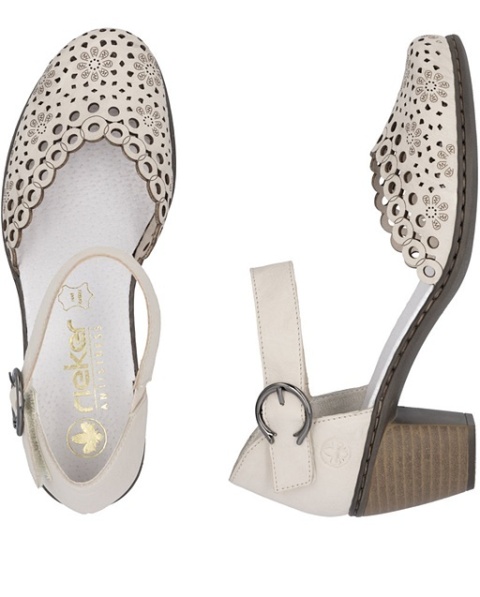 beżowe czólenka na obcasie