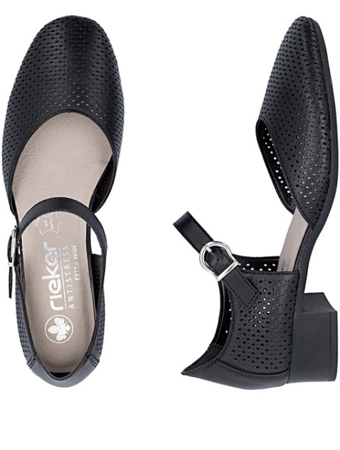 czarne czółenka damskie zakryte palce zakryta pięta