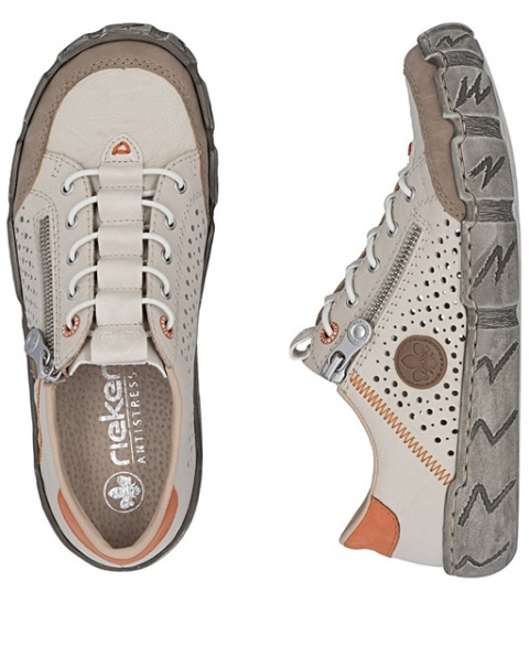 buty riekers beżowe