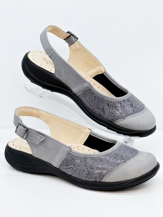 Axel Comfort sandały na haluksy 2450 popielate, duża tęgość K
