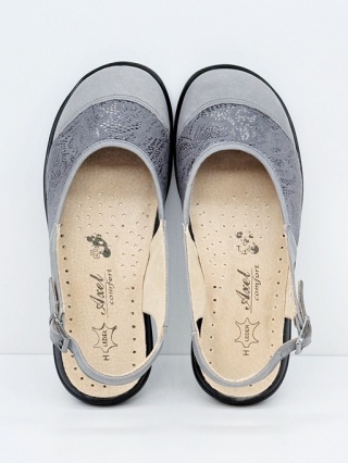 Axel Comfort sandały na haluksy 2450 popielate, duża tęgość K