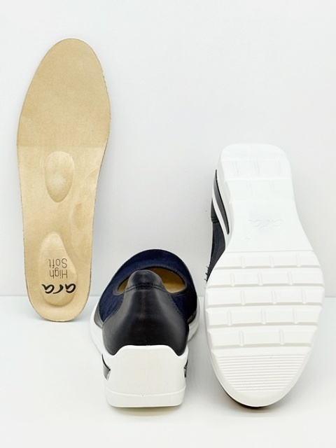 Ara buty damskie Zurich 2.0 12-50664-02 H granatowe, tęgość H