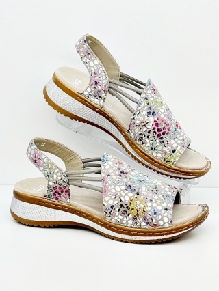 Ara damskie sandały 12-29005-04 Hawaii 2.0 multicolor, tęgość G stopa normalna