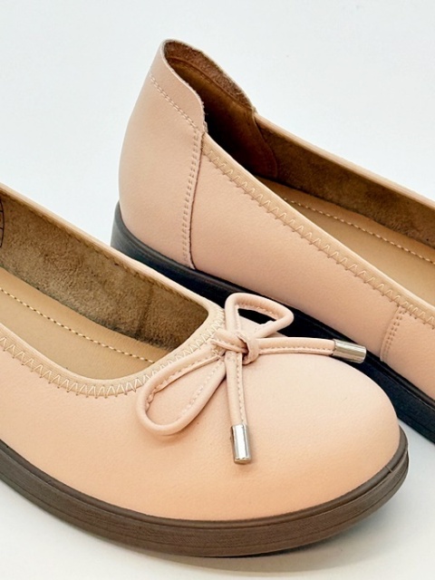 Różowe baleriny damskie