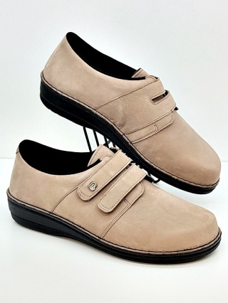 Berkemann Sarah 03098-967 stone damskie półbuty nubuk, regulowana średnia tęgość H