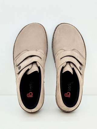 Berkemann Sarah 03098-967 stone damskie półbuty nubuk, regulowana średnia tęgość H