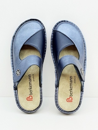 Klapki zdrowotne Berkemann Heliane 03457-371 granatowe, zakres tęgości G-H