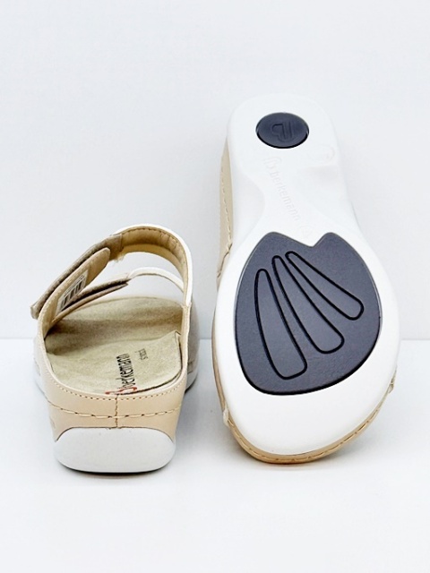 Janna klapki beżowe