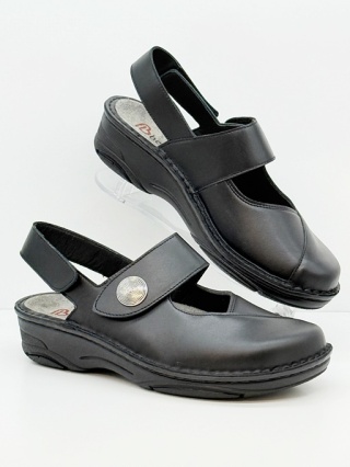 Berkemann sandały damskie Helene 03461-906 czarne, tęgość G-H