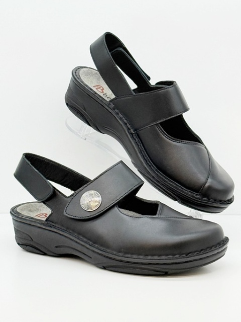 berkemann czarne sandały