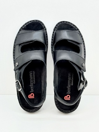 Berkemann sandały damskie Luisa 03392-901 czarne, poszerzana tęgość H