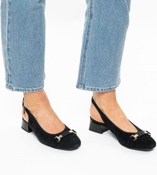 Buty damskie Ara tęgość H czółenka 12-20413-01 Graz 2.0 czarny welur