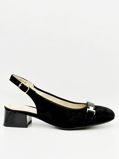 Buty damskie Ara tęgość H czółenka 12-20413-01 Graz 2.0 czarny welur