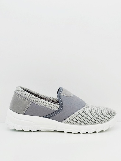 Buty na schorowane stopy OrtoMed 4001 szare, rozciągliwa cholewka, tęgość K