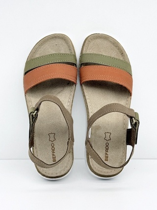 Damskie sandały Befado 158D291 multikolor, zakres tęgość F-G