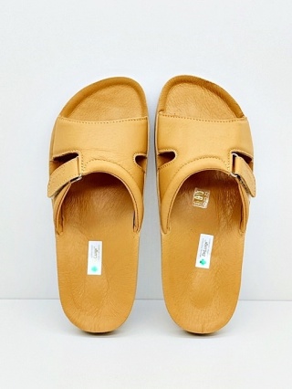 Dr Luigi klapki ortopedyczne damskie PU-02-10-20-10-KS beżowe, tęgość G