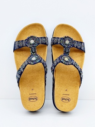 Klapki SCHOLL New Bogota Wedge MF26607 3904 blue, tęgość G