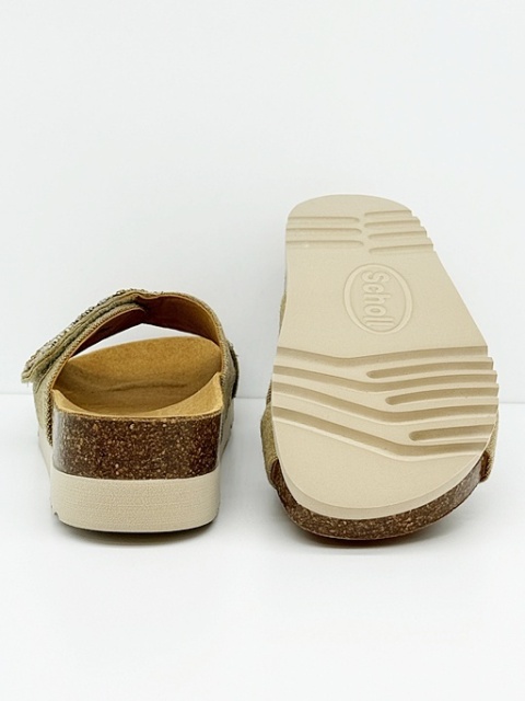 Klapki Scholl damskie La Serena MF32310 1056 beżowe, tęgość G-H