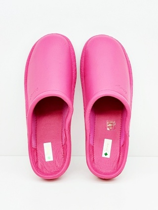 Klapki medyczne damskie skórzane Dr Luigi PU-03-01 45-fuksja, tęgość G, wąskie stopy