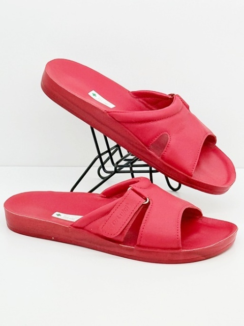 Klapki ortopedyczne Dr Luigi PU-02-50-20-50-KS czerwone, tęgość H