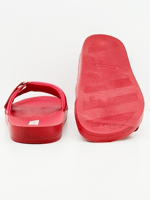 Klapki ortopedyczne Dr Luigi PU-02-50-20-50-KS czerwone, tęgość H