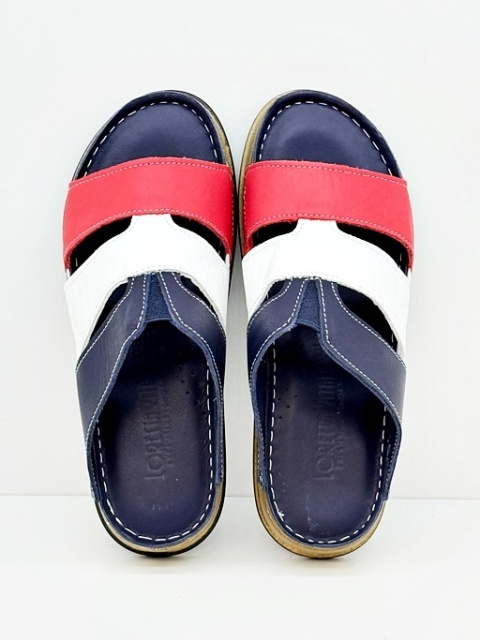 wygodne skórzanae klapki