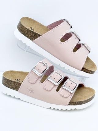 Klapki zdrowotne damskie Scholl Rio MF26454 2164 antiqu pink, zakres tęgości E-F-G