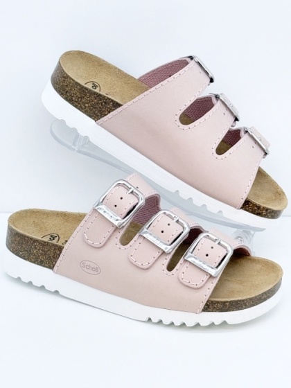 Klapki zdrowotne damskie Scholl Rio MF26454 2164 antiqu pink, zakres tęgości E-F-G