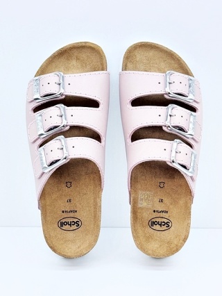 Klapki zdrowotne damskie Scholl Rio MF26454 2164 antiqu pink, zakres tęgości E-F-G